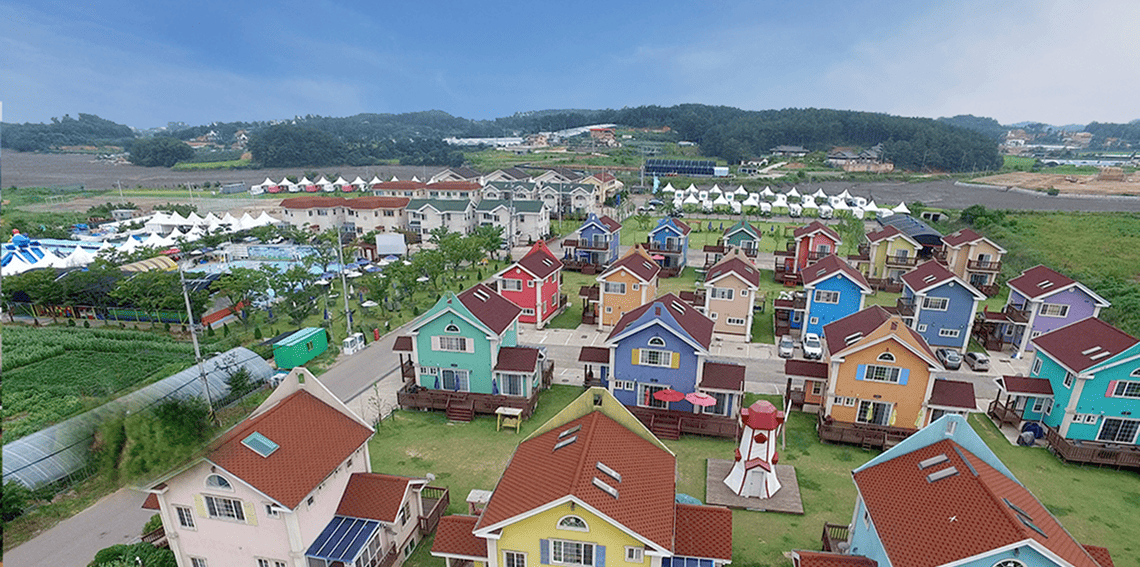 대부도 펜션시티 전경